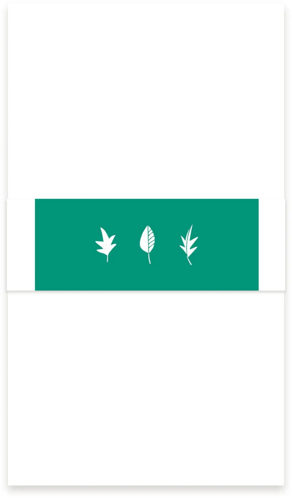 This is a 1½" x 12" Vellum Band called Sweet Leaves printed in full color