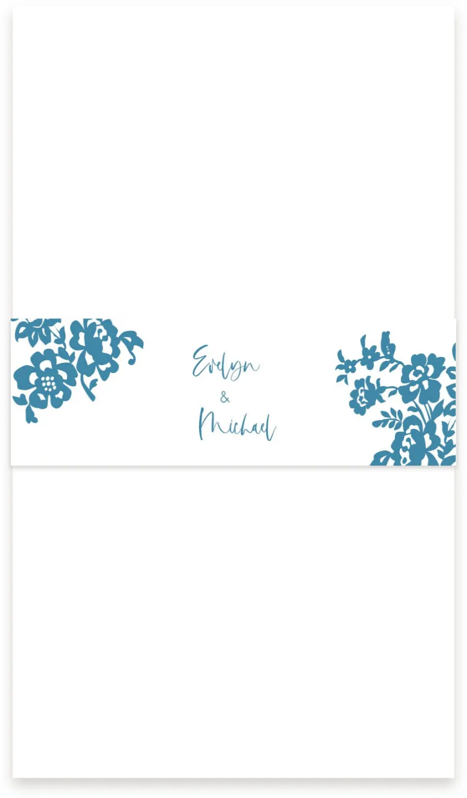 This is a 1½" x 12" Vellum Band called Modern Lace printed in full color