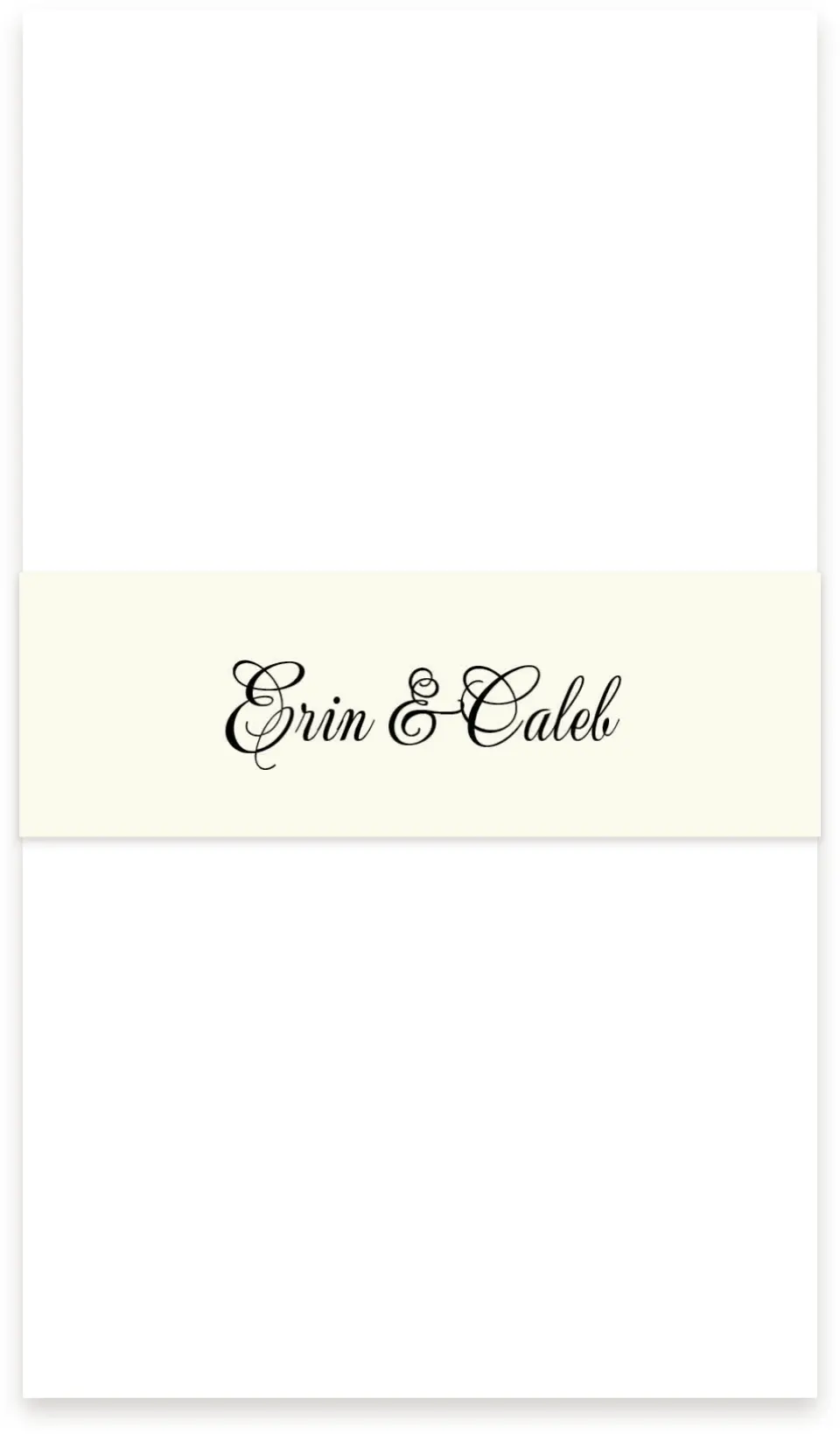 This is a 1½" x 12" Wedding Invitation RSVP Postcard called Gilded Grace printed in full color