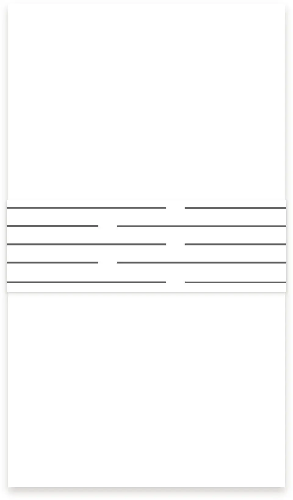 This is a 1½" x 12" Vellum Band called Glowing Tracks printed in full color