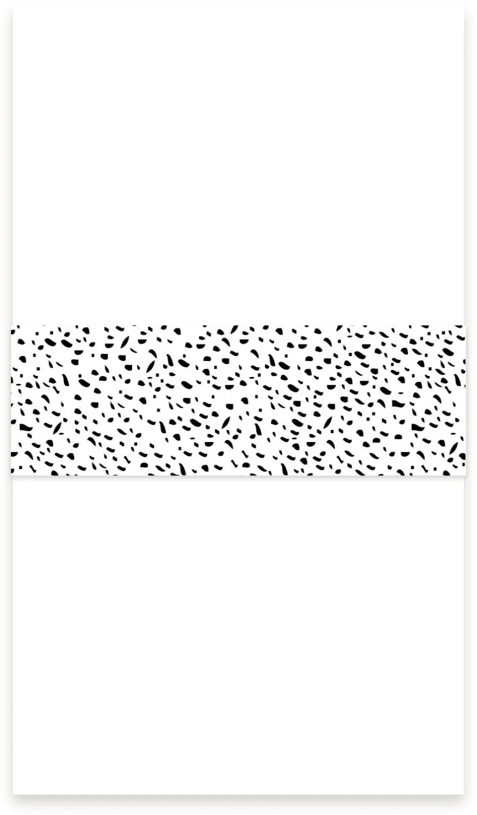 This is a 1½" x 12" Vellum Band called Simply Sprinkled printed in full color