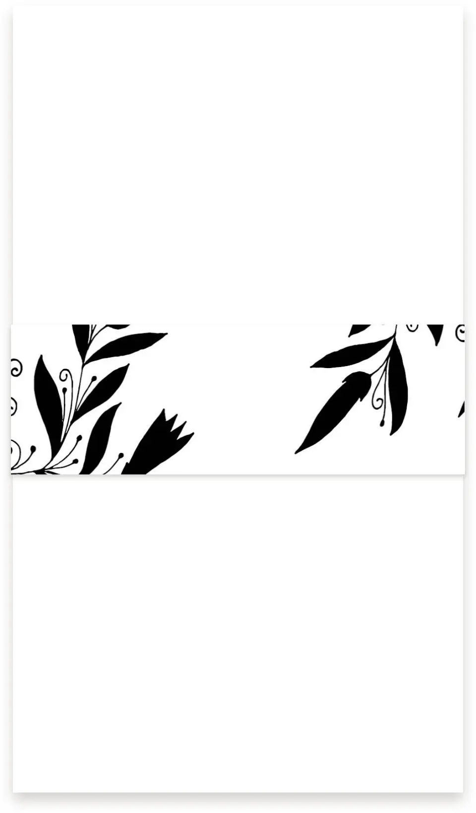 This is a 1½" x 12" Vellum Band called Whimsy Wonderland printed in full color