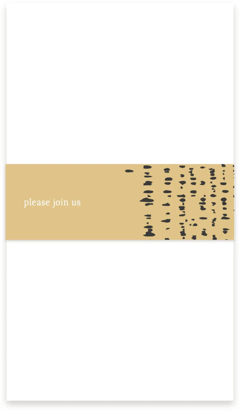 This is a 1½" x 12" Vellum Band called Cascading Flecks printed in full color
