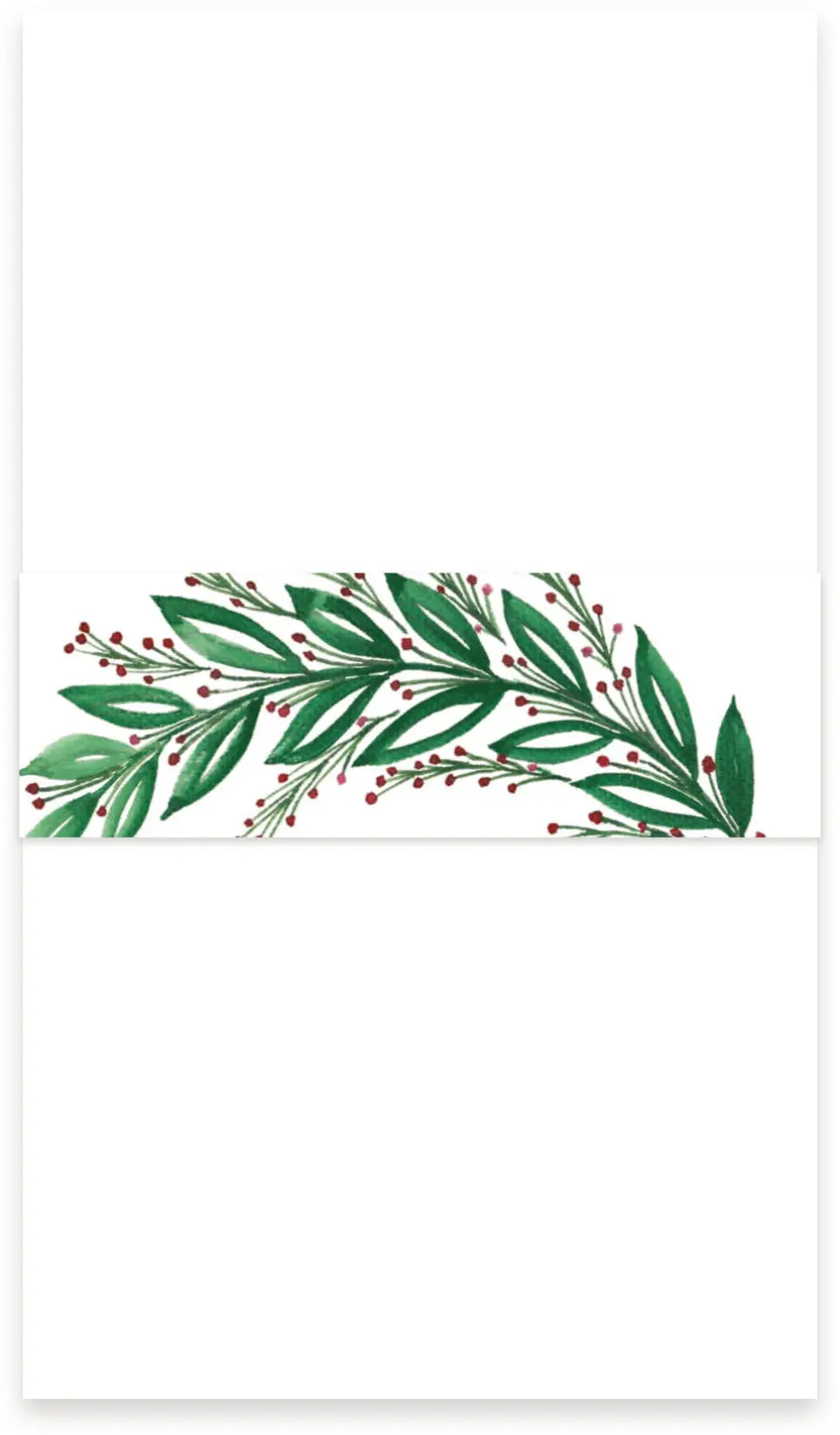 This is a 1½" x 12" Vellum Band called Splendid Garland printed in full color