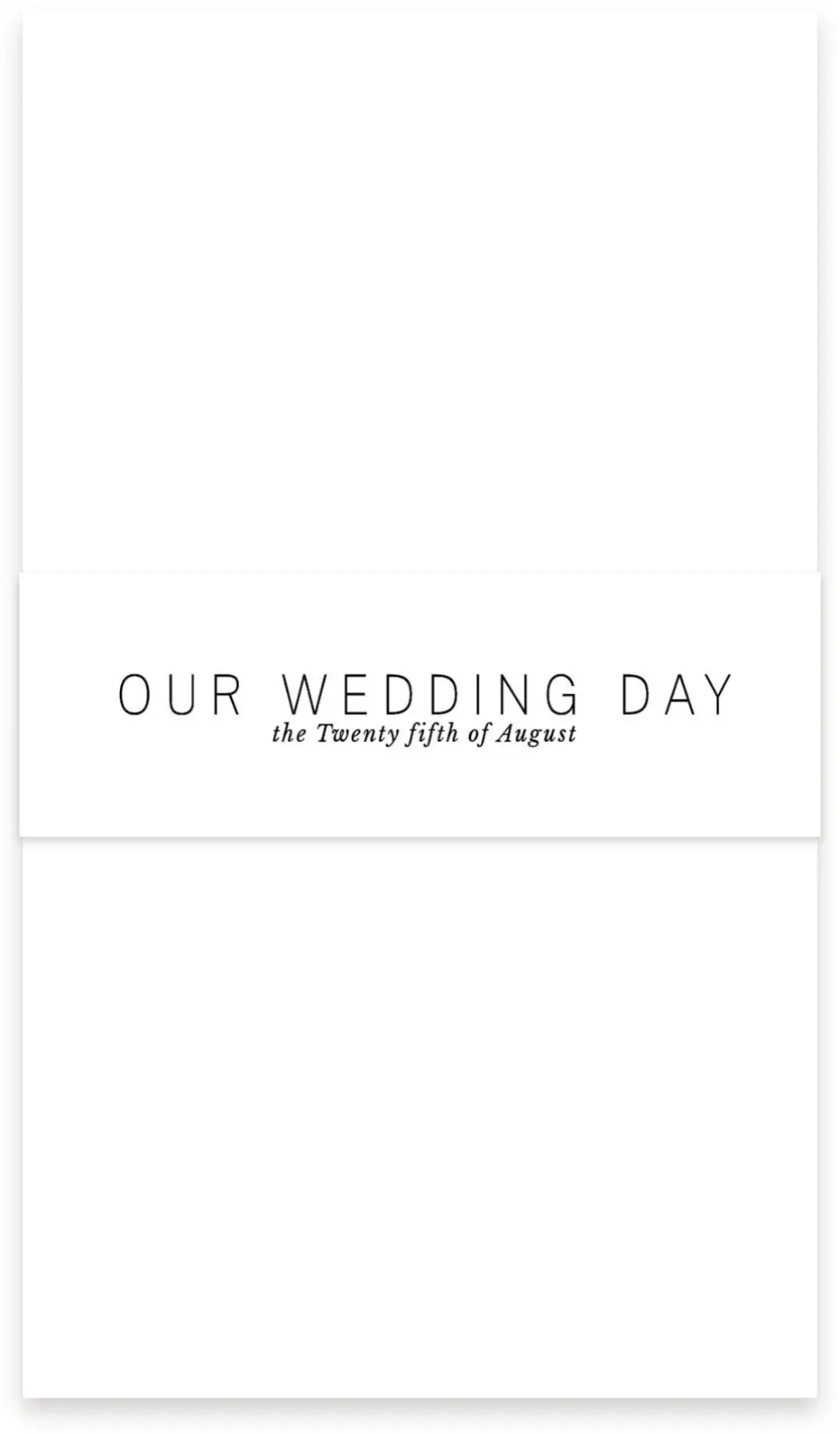 This is a 1½" x 12" Vellum Band called Modern Brush printed in full color