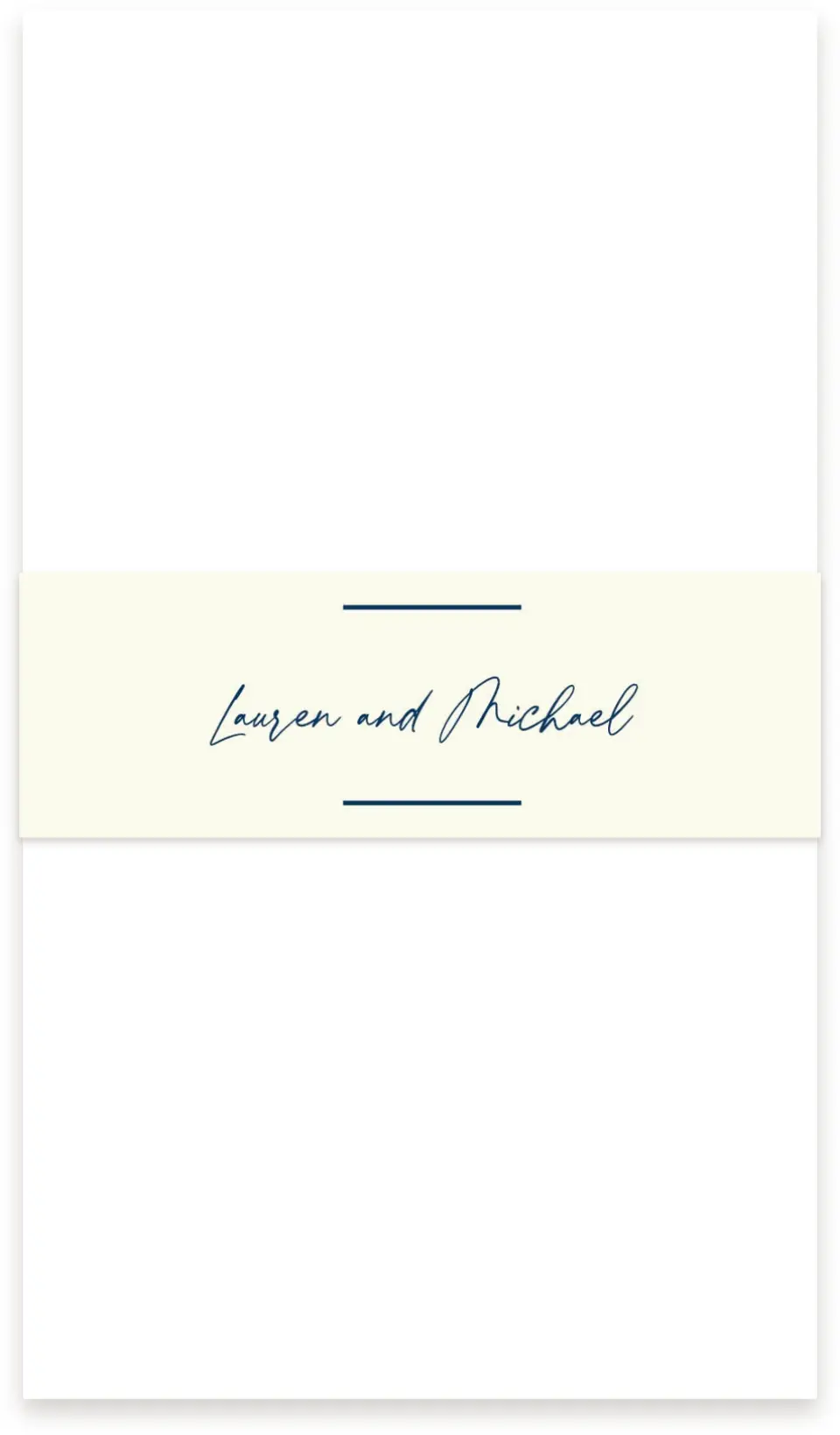 This is a 1½" x 12" Vellum Band called Lustrous Lines printed in full color