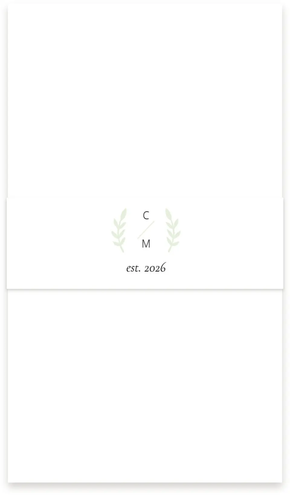 This is a 1½" x 12" Vellum Band called Sweet Sprigs printed in full color