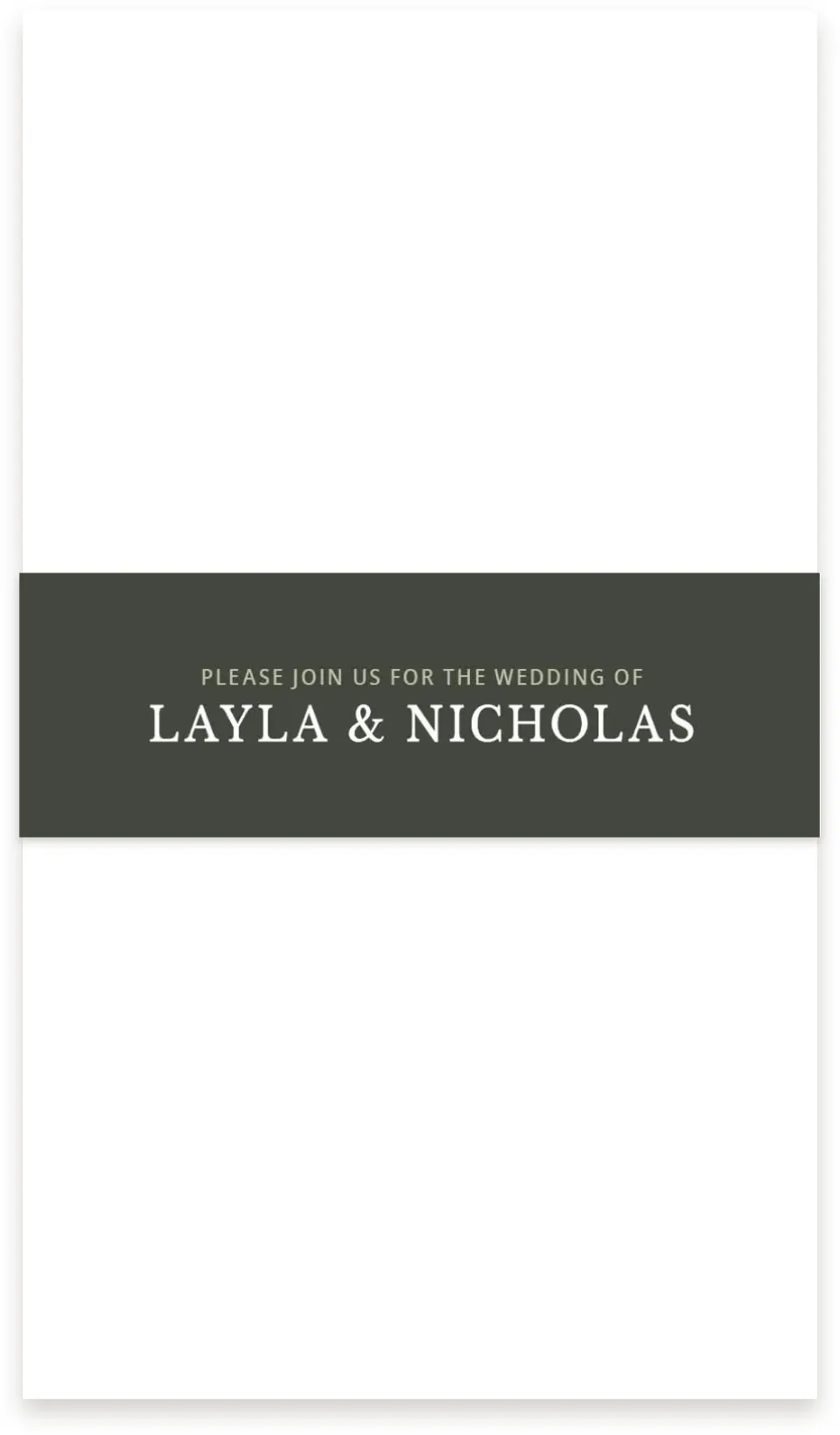 This is a 1½" x 12" Vellum Band called Greenery Crown printed in full color