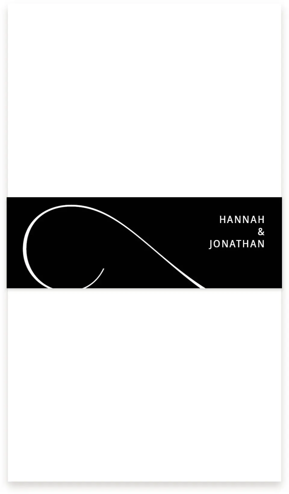 This is a 1½" x 12" Vellum Band called Love Infinity printed in full color