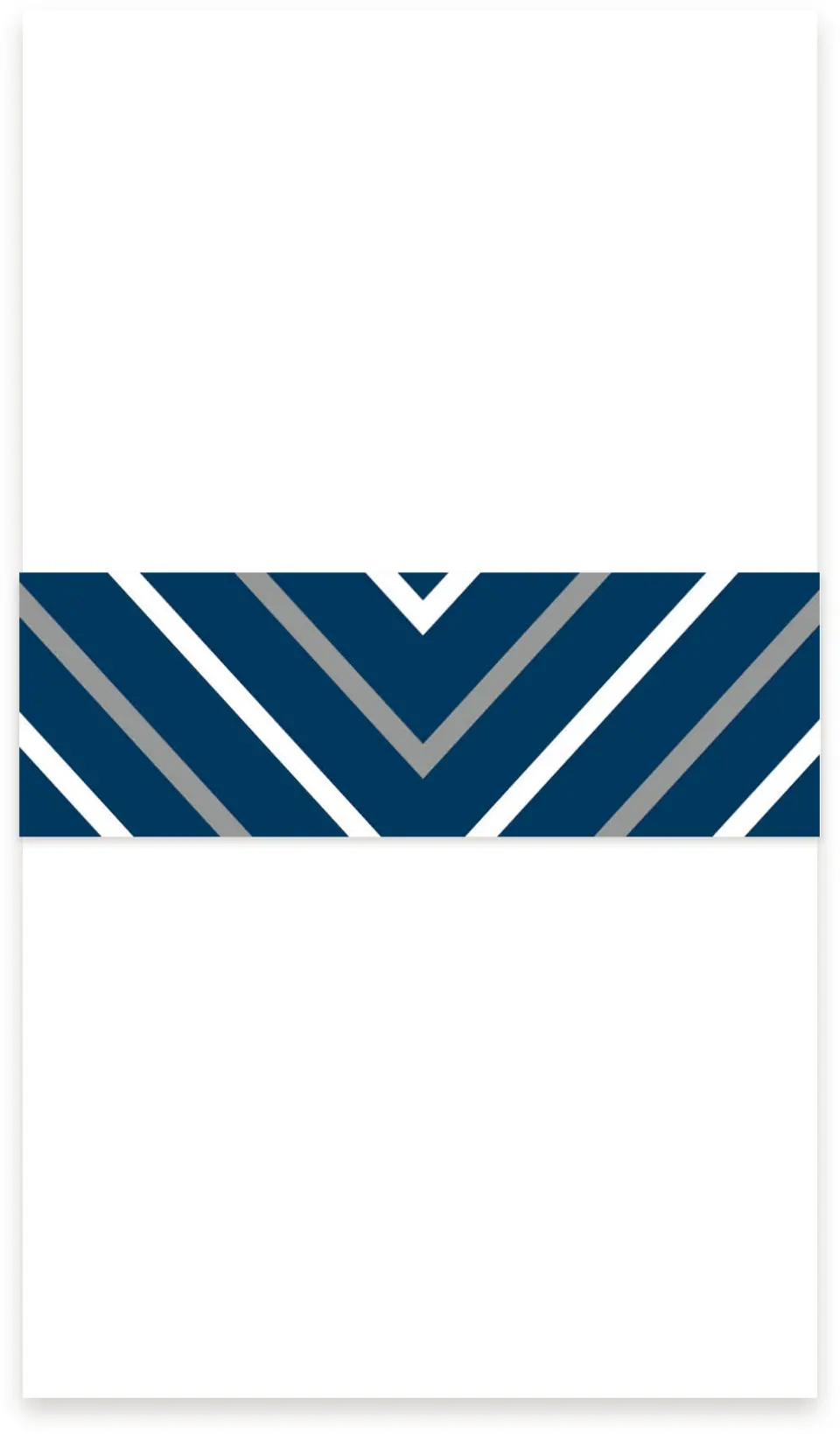 This is a 1½" x 12" Vellum Band called Posh Chevron printed in full color
