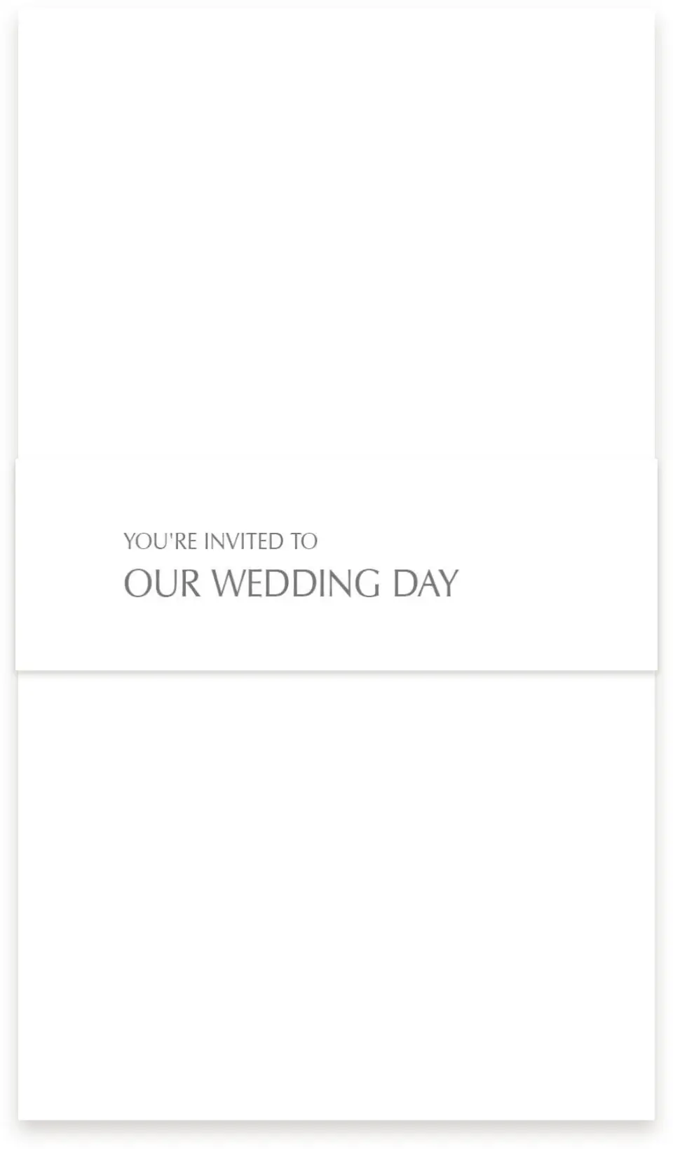 This is a 1½" x 12" Vellum Band called Exquisitely Simple printed in full color