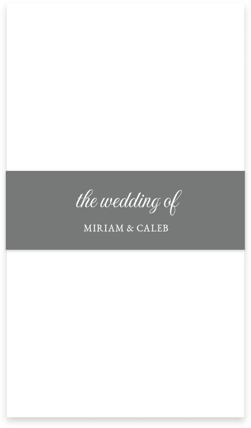 This is a 1½" x 12" Vellum Band called Classic Devotion printed in full color