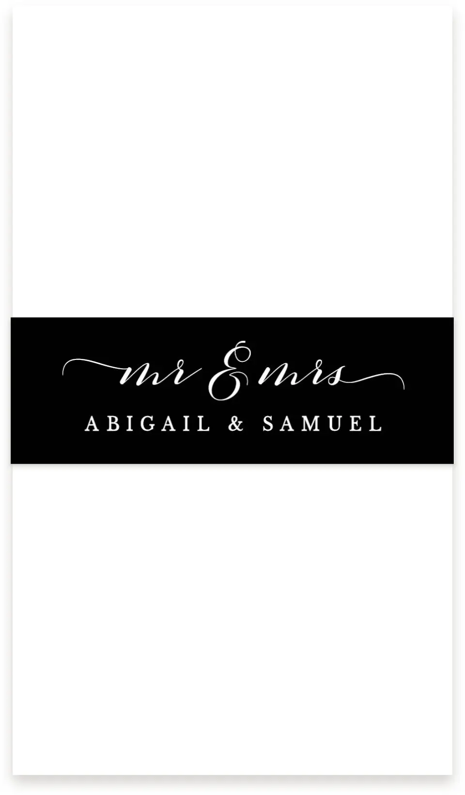 This is a 1½" x 12" Vellum Band called Timeless Eloquence printed in full color