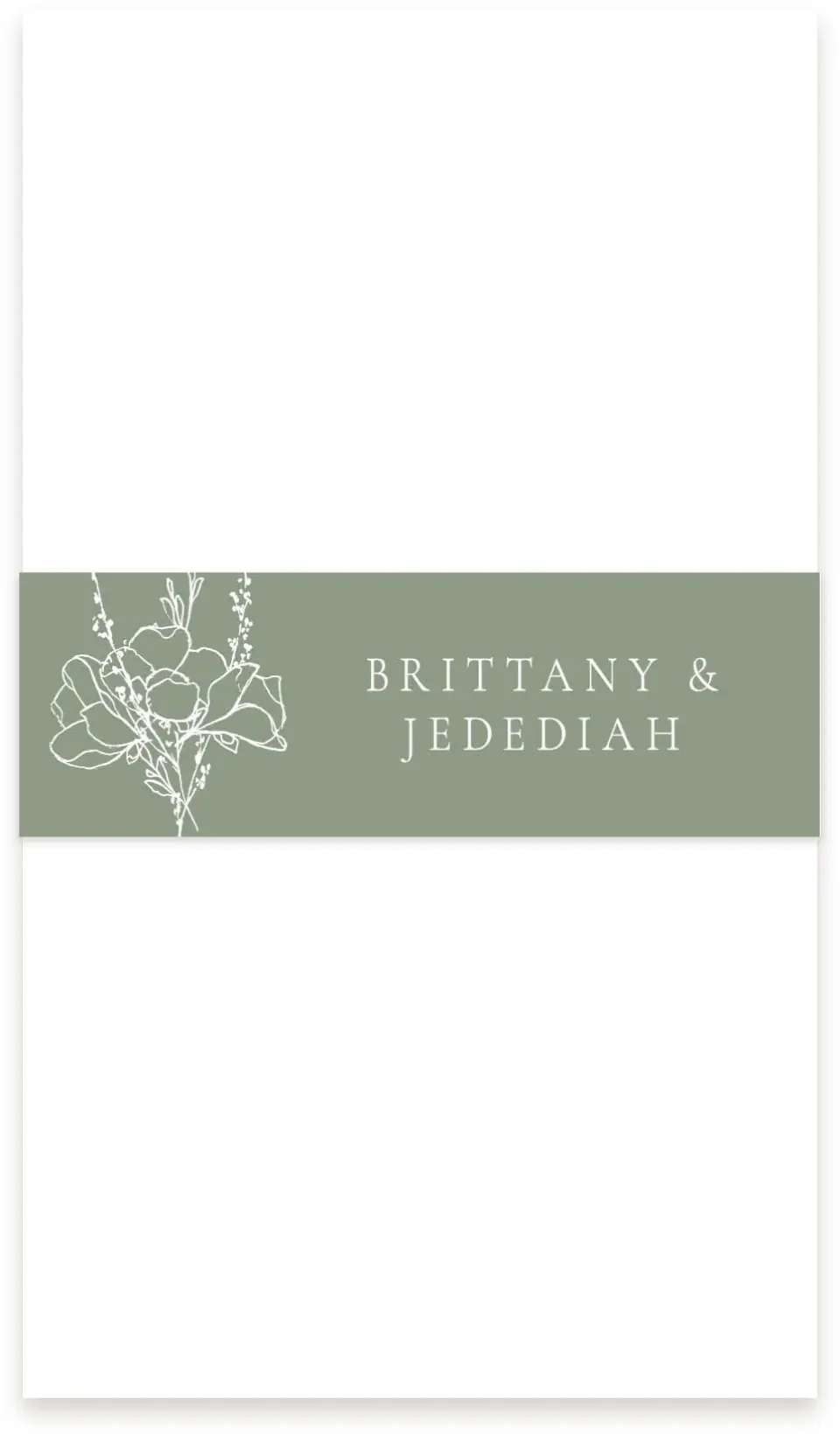 This is a 1½" x 12" Vellum Band called Poetic Bloom printed in full color