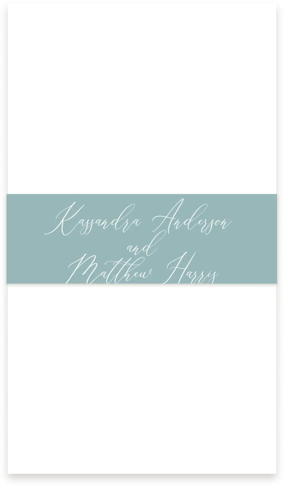 This is a 1½" x 12" Vellum Band called Eternal Love printed in full color