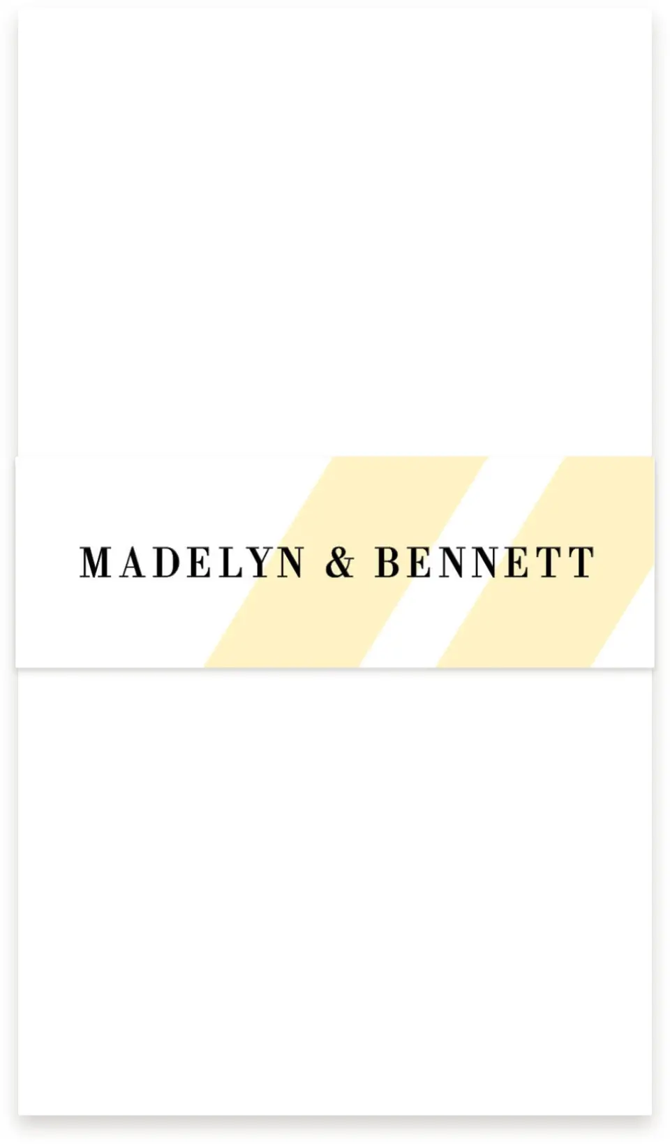 This is a 1½" x 12" Vellum Band called Cascading Light printed in full color