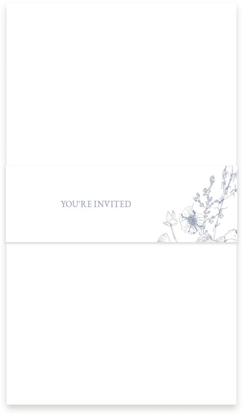 This is a 1½" x 12" Vellum Band called Gentle Bouquet printed in full color