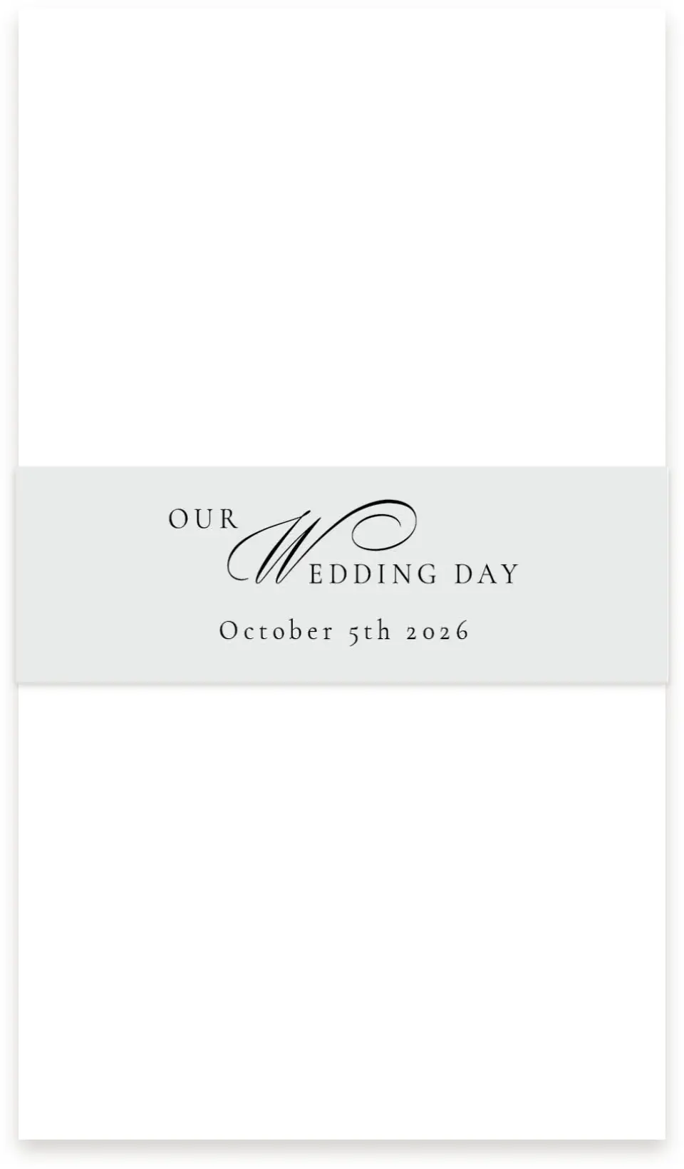 This is a 1½" x 12" Vellum Band called Dearest Lines printed in full color