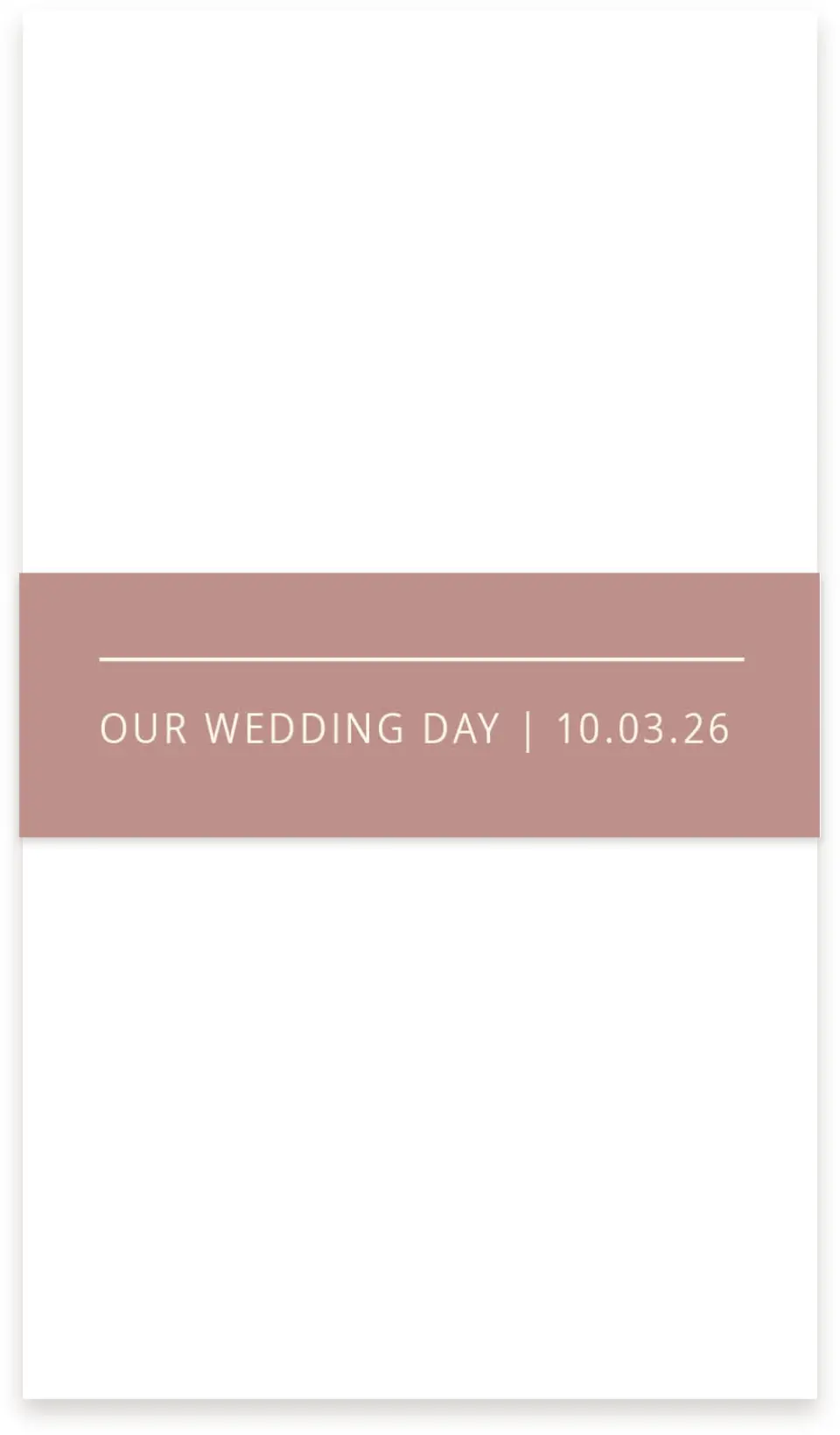 This is a 1½" x 12" Vellum Band called Neat Arrangement printed in full color