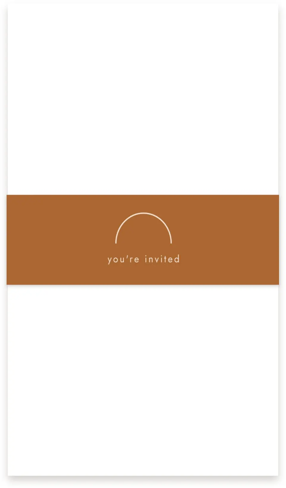 This is a 1½" x 12" Vellum Band called Our Beginning printed in full color