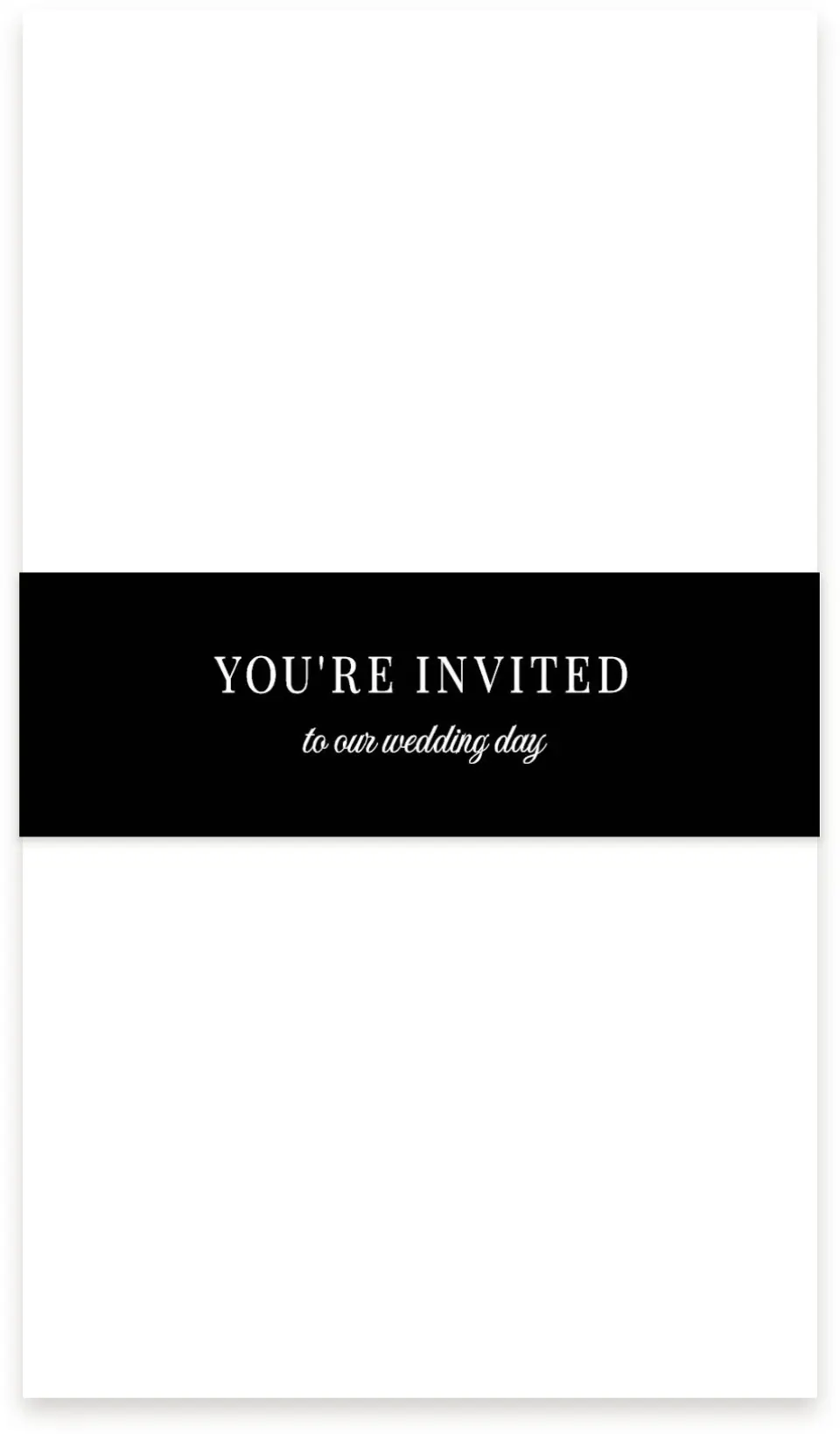 This is a 1½" x 12" Vellum Band called Because You're Mine printed in full color