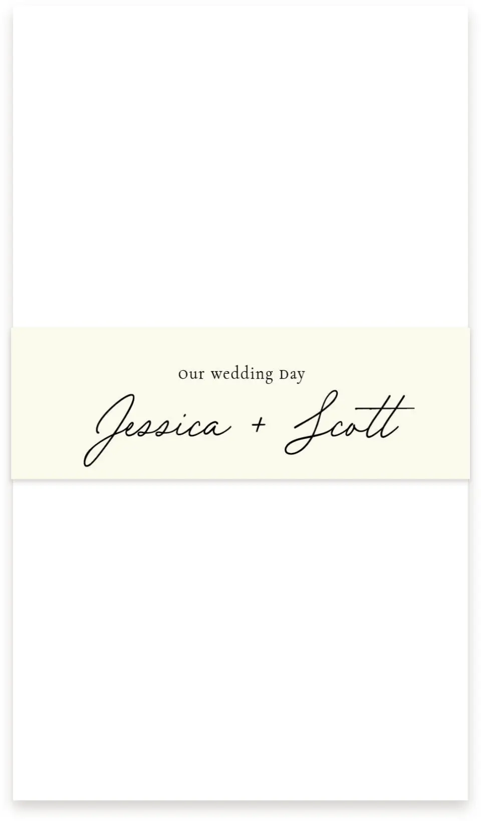 This is a 1½" x 12" Vellum Band called Floral Touch printed in full color