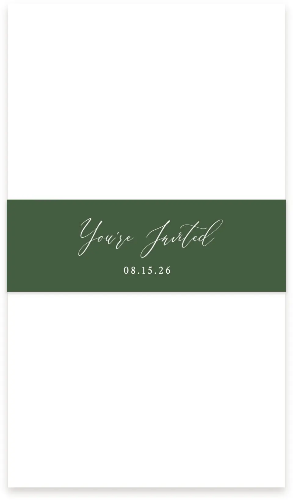 This is a 1½" x 12" Vellum Band called All for Love printed in full color