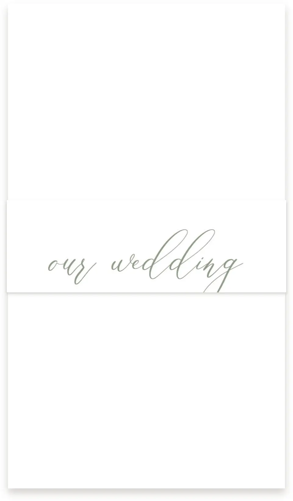 This is a 1½" x 12" Vellum Band called Minimalist Type printed in full color
