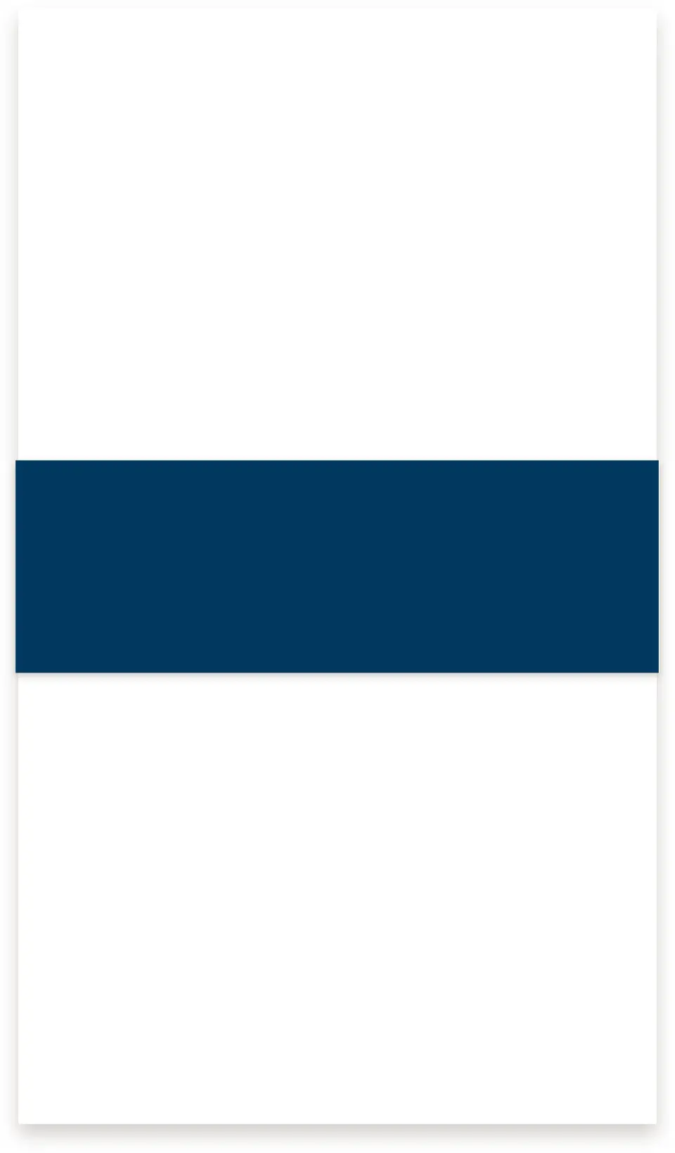 This is a 1½" x 12" Vellum Band called Solid Color printed in full color