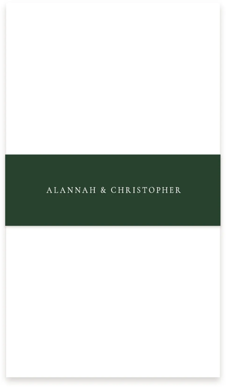 This is a 1½" x 12" Vellum Band called Festive Celebration printed in full color