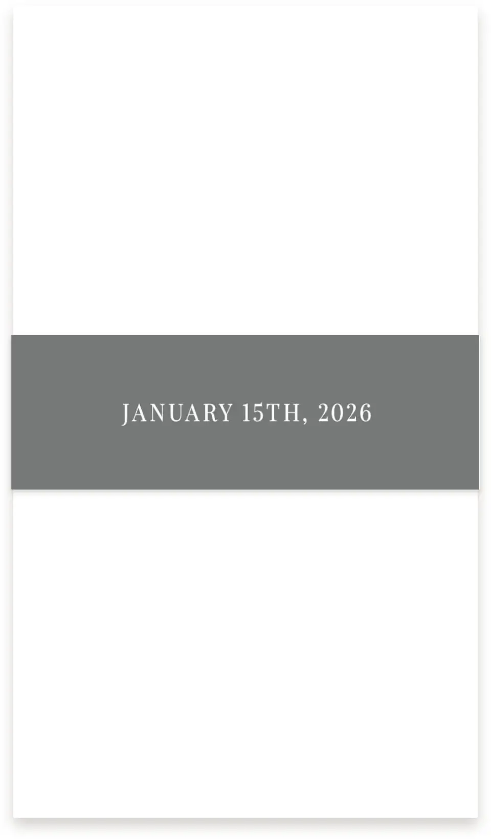 This is a 1½" x 12" Vellum Band called Sweet Snowflakes printed in full color