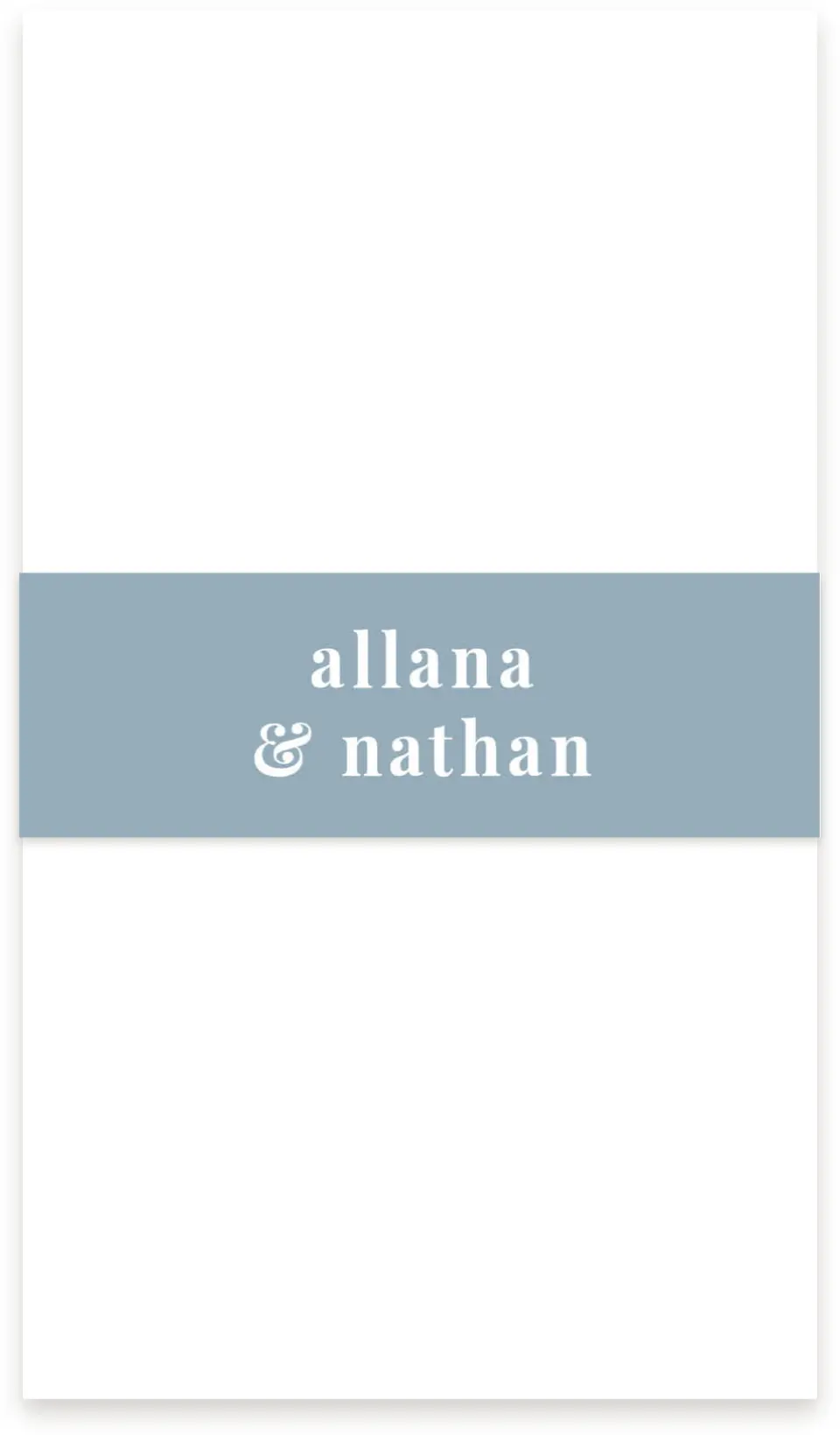 This is a 1½" x 12" Vellum Band called Favorite Place printed in full color