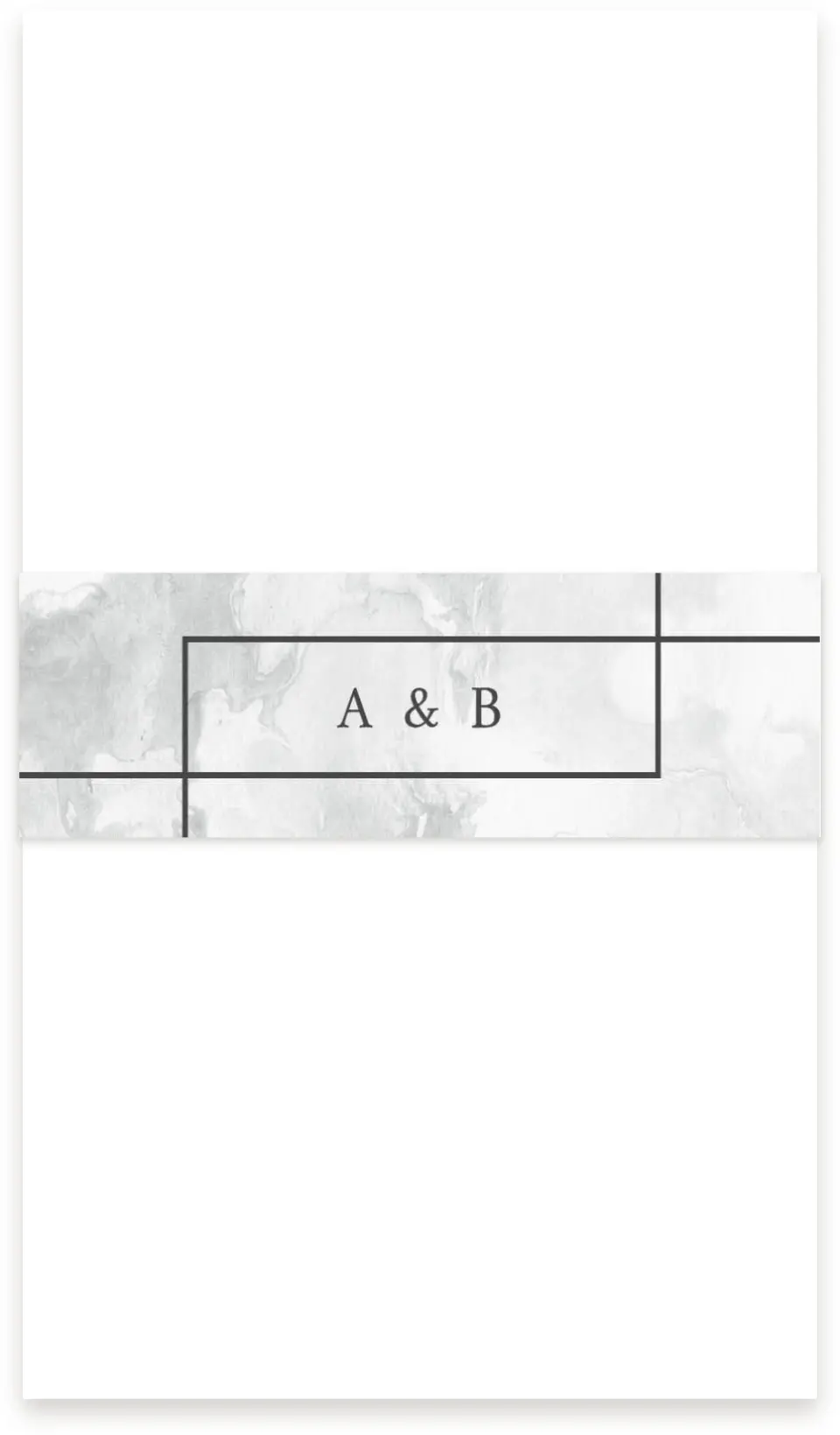 This is a 1½" x 12" Vellum Band called Joined Lines printed in full color