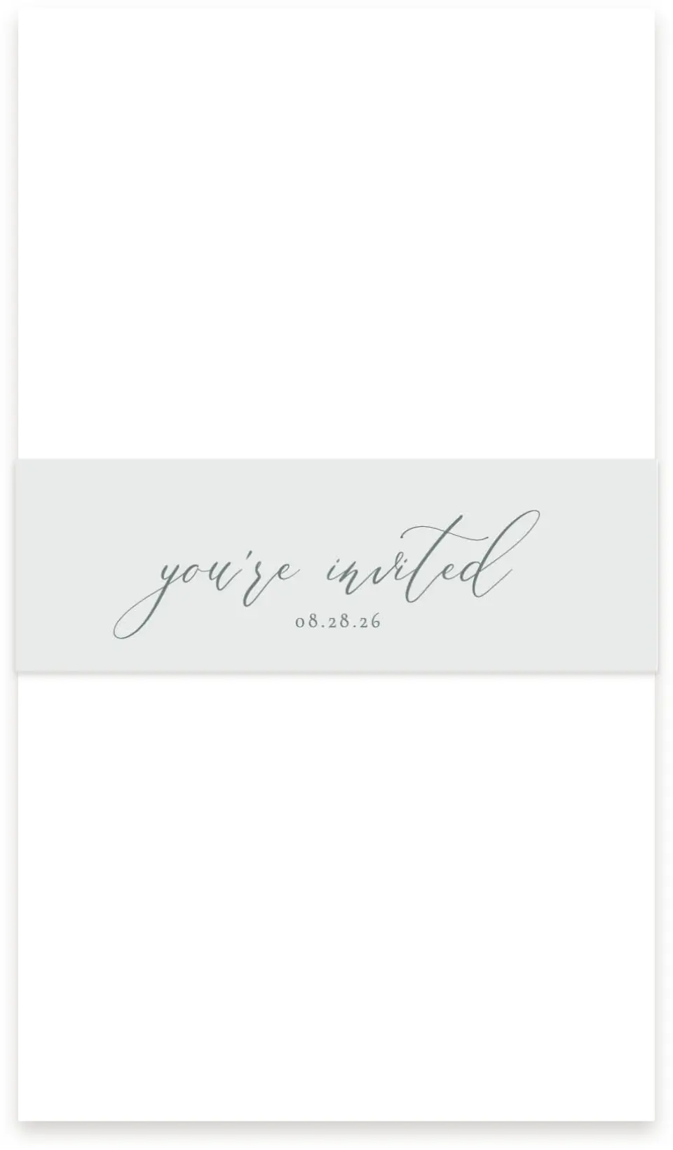 This is a 1½" x 12" Vellum Band called Timeless Order printed in full color