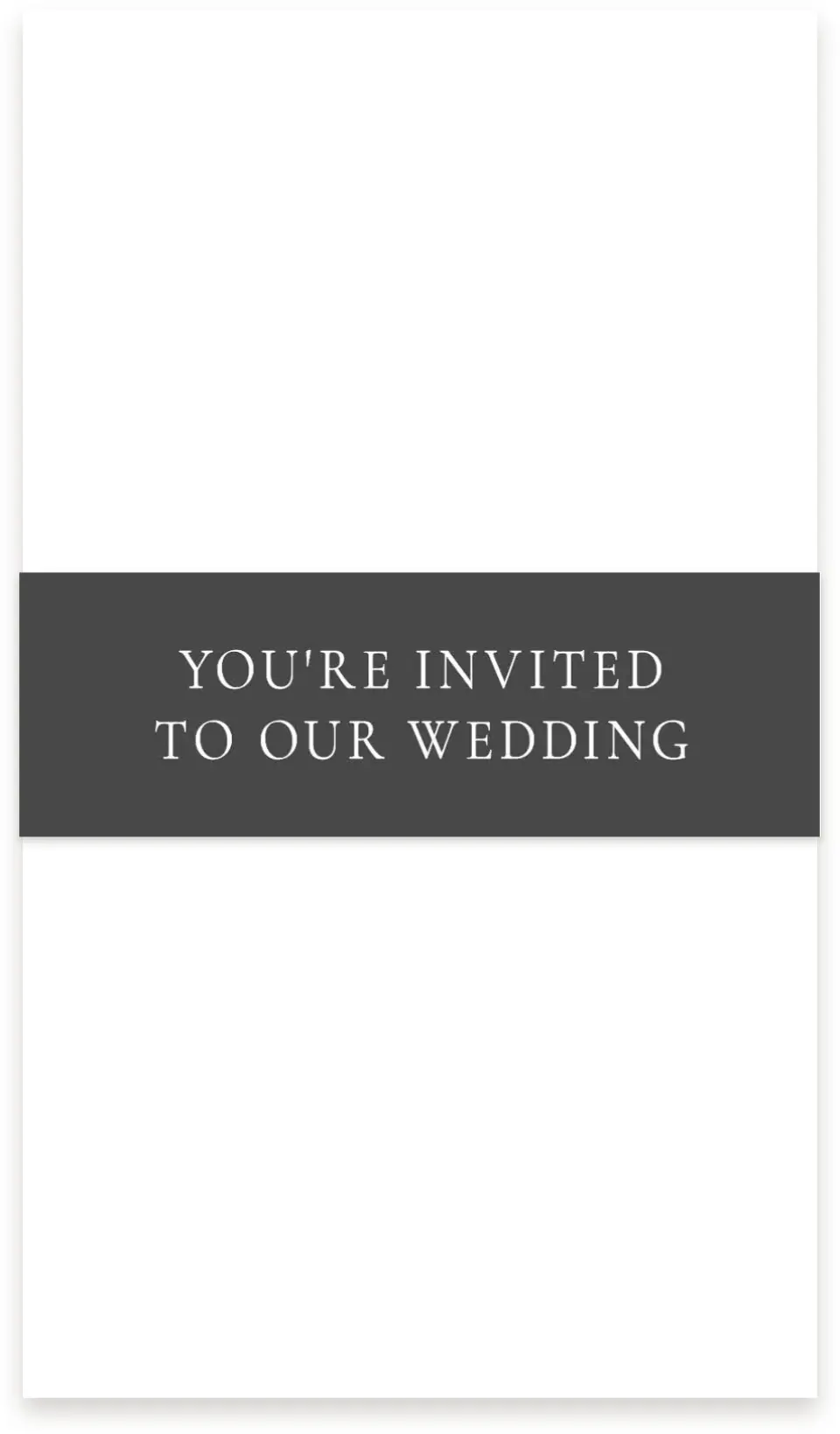 This is a 1½" x 12" Vellum Band called Modest Moment printed in full color