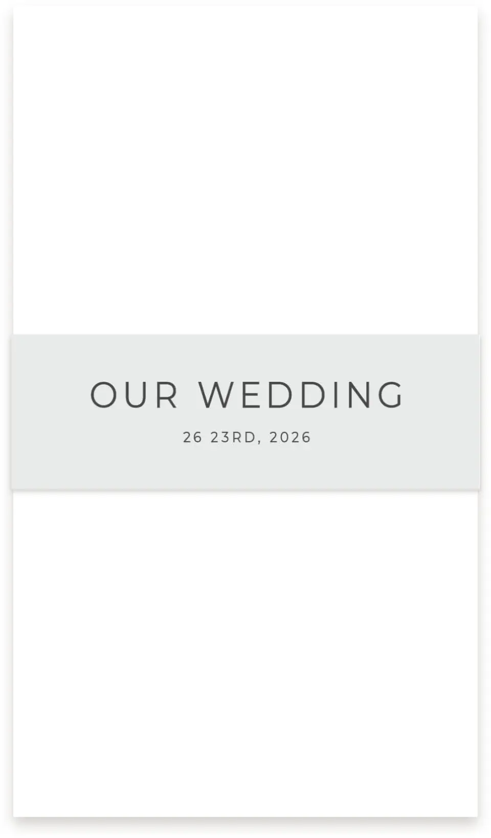 This is a 1½" x 12" Vellum Band called Initial Hush printed in full color
