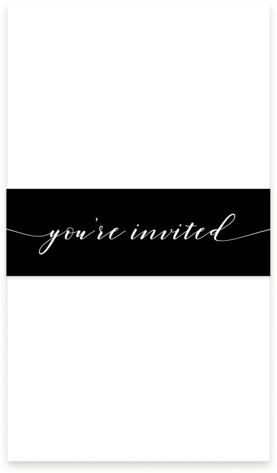 This is a 1½" x 12" Vellum Band called Classy Type printed in full color