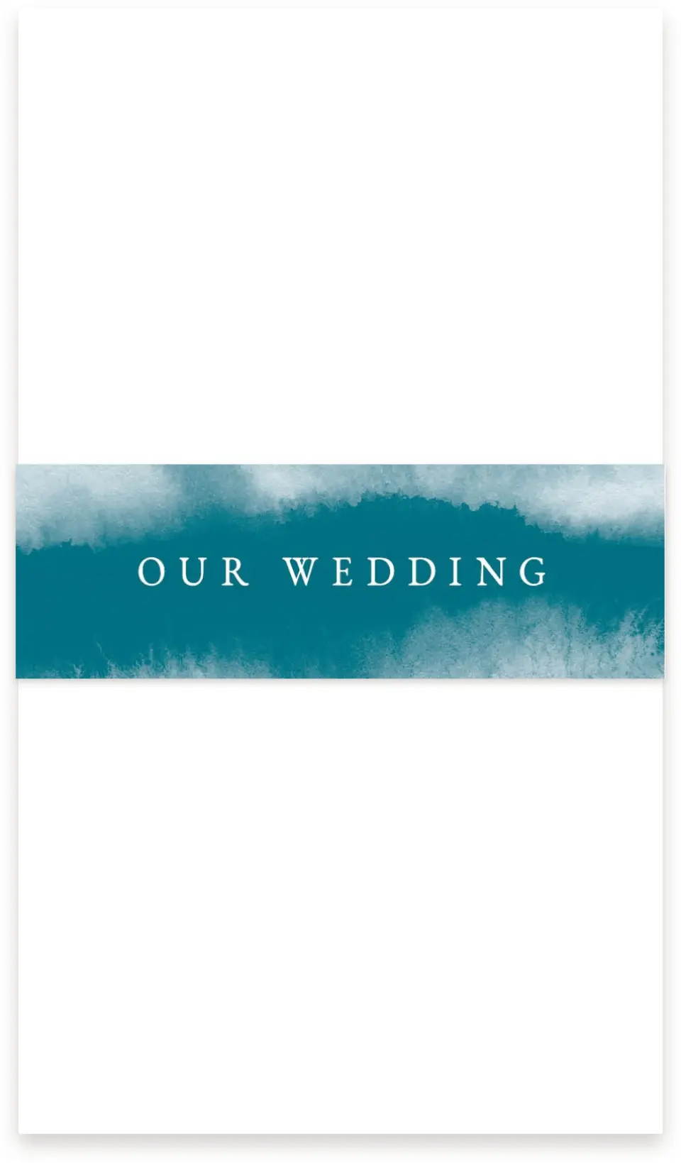 This is a 1½" x 12" Vellum Band called Shore Impression printed in full color