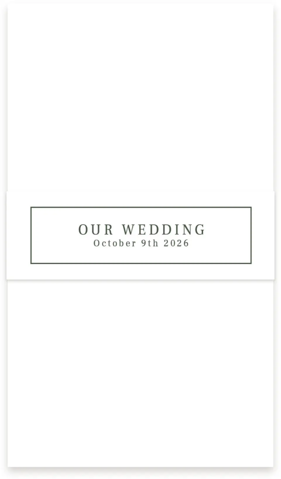 This is a 1½" x 12" Vellum Band called Magnificent Margin printed in full color