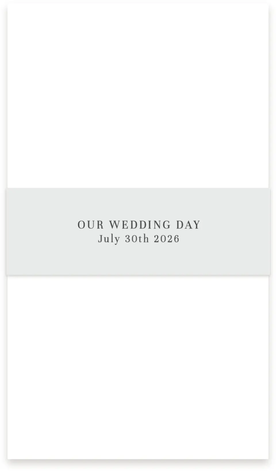 This is a 1½" x 12" Vellum Band called Monogram Bloom printed in full color