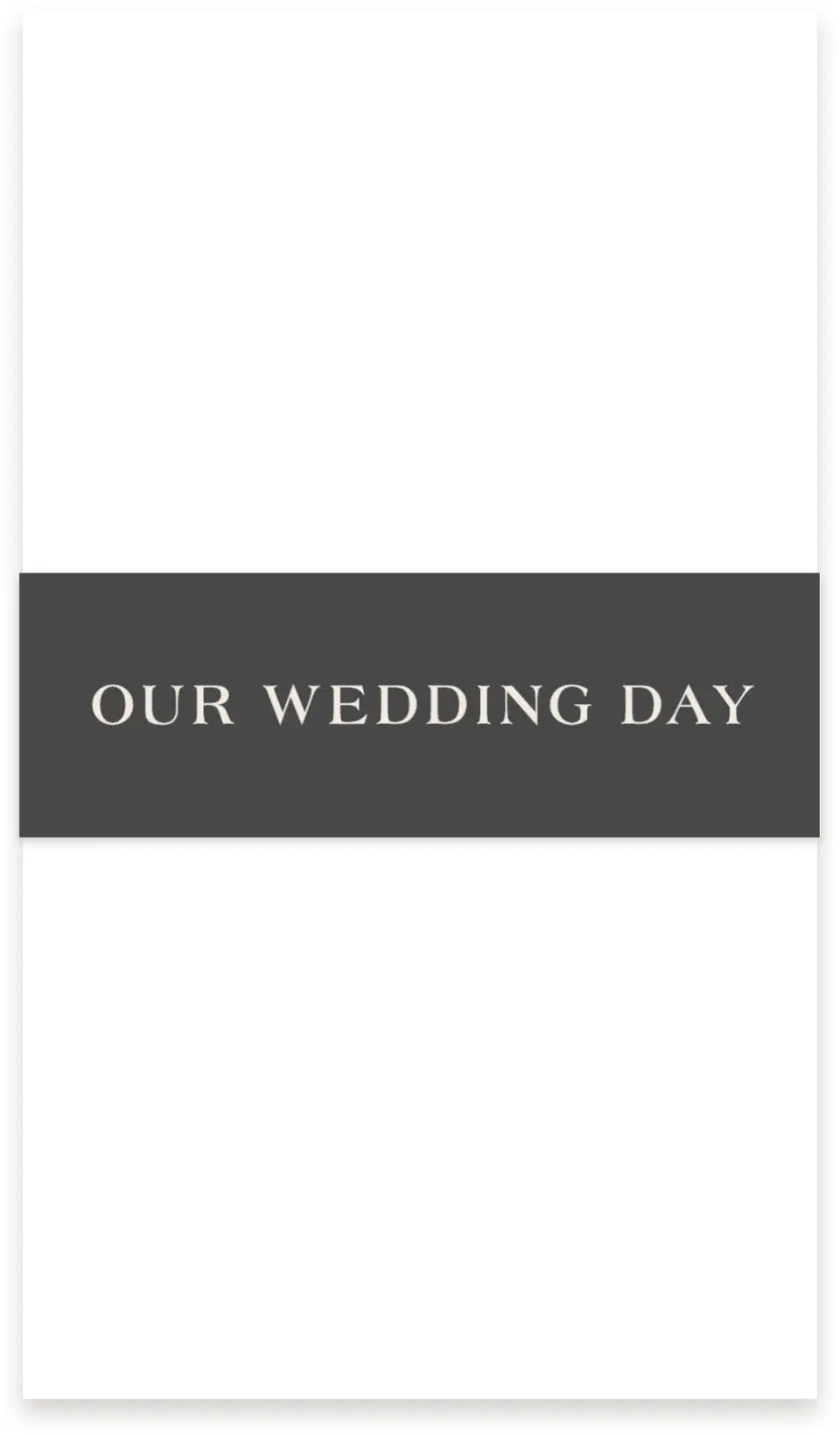 This is a 1½" x 12" Vellum Band called Dazzling Moment printed in full color