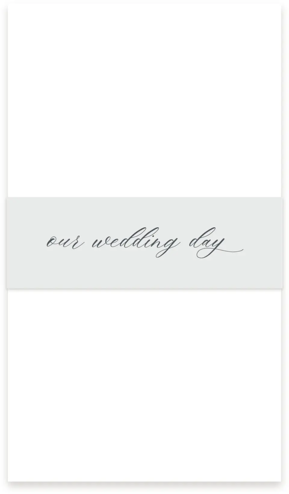 This is a 1½" x 12" Vellum Band called Subtle Wreath printed in full color