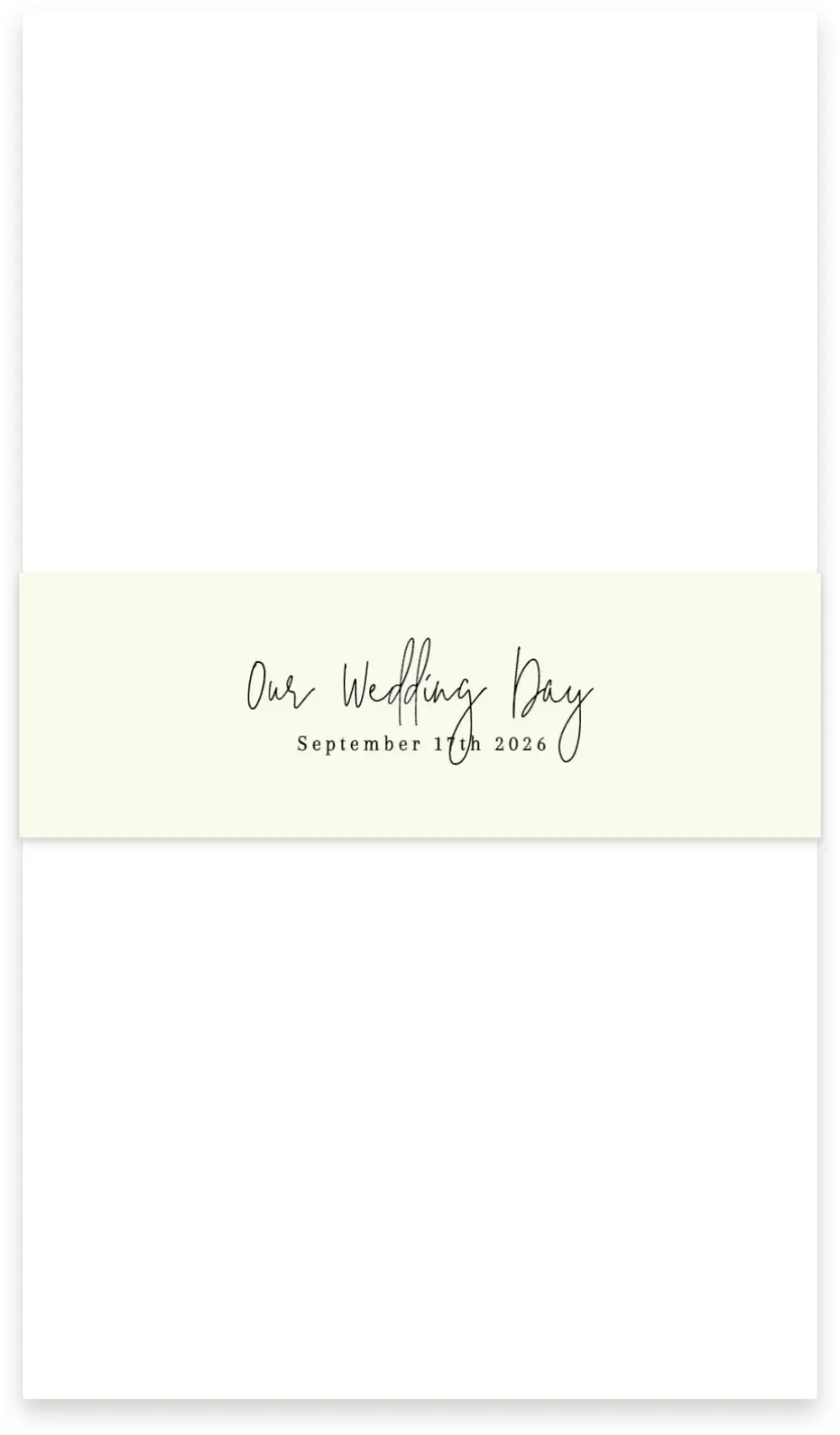 This is a 1½" x 12" Vellum Band called Country Blooms printed in full color
