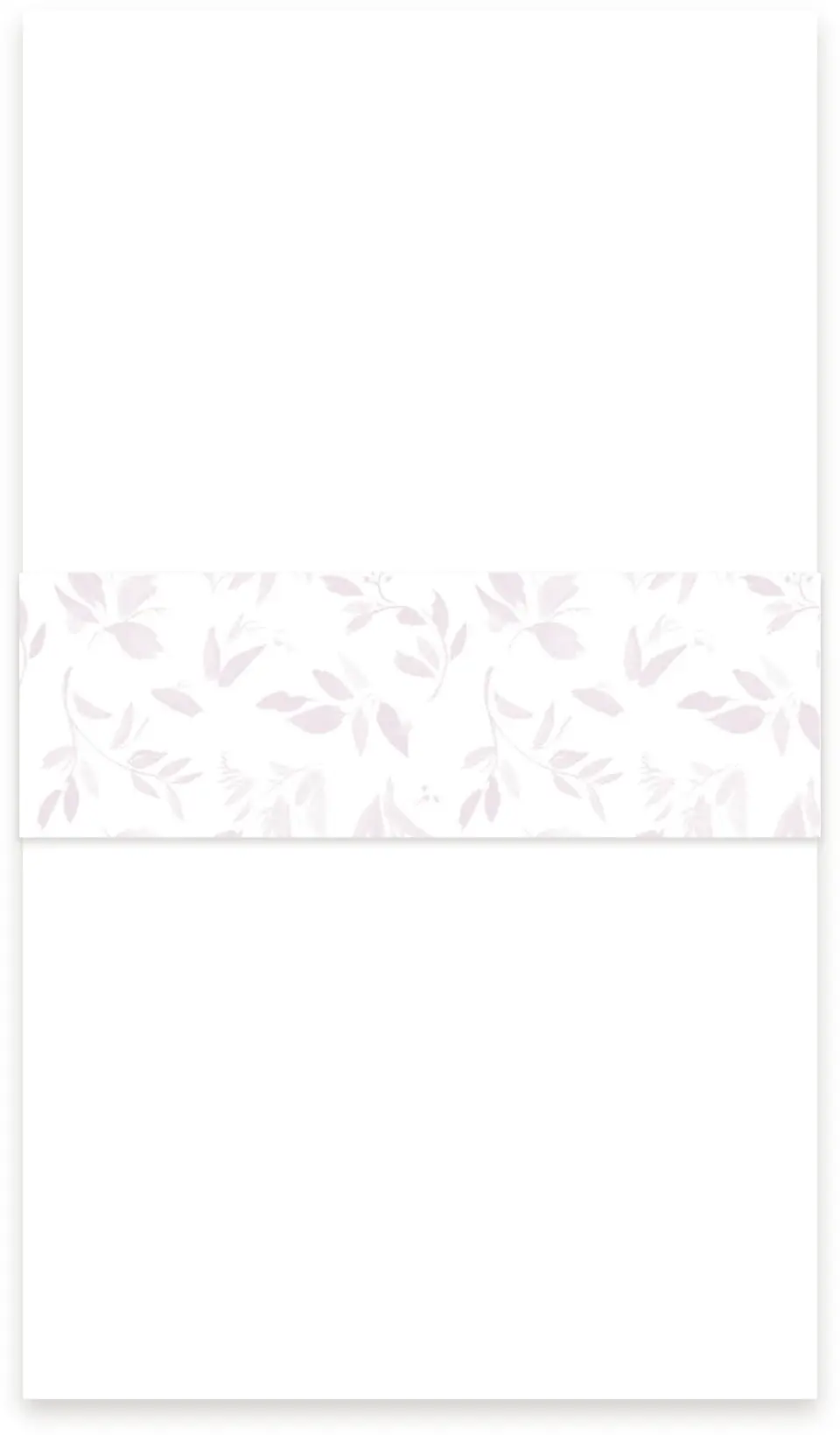 This is a 1½" x 12" Vellum Band called Lush Leaves printed in full color