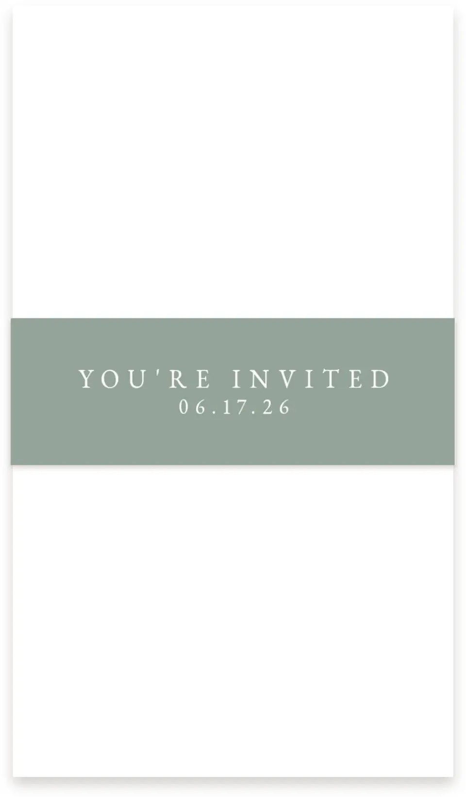This is a 1½" x 12" Vellum Band called Elegant Greenery printed in full color