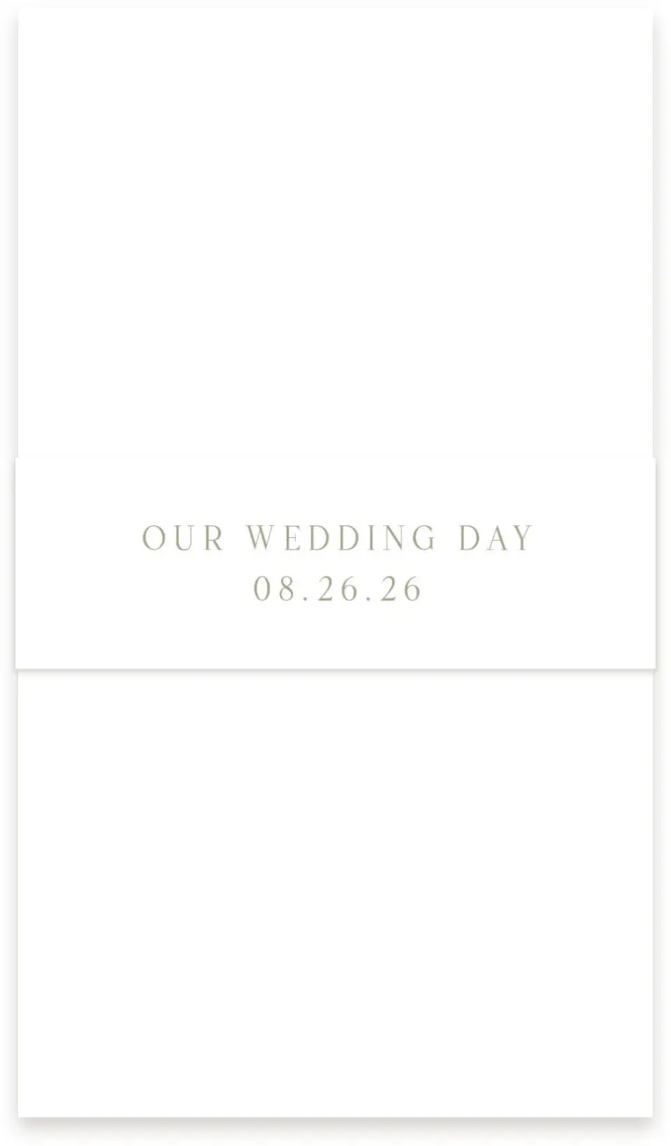 This is a 1½" x 12" Vellum Band called The Jasmine printed in full color