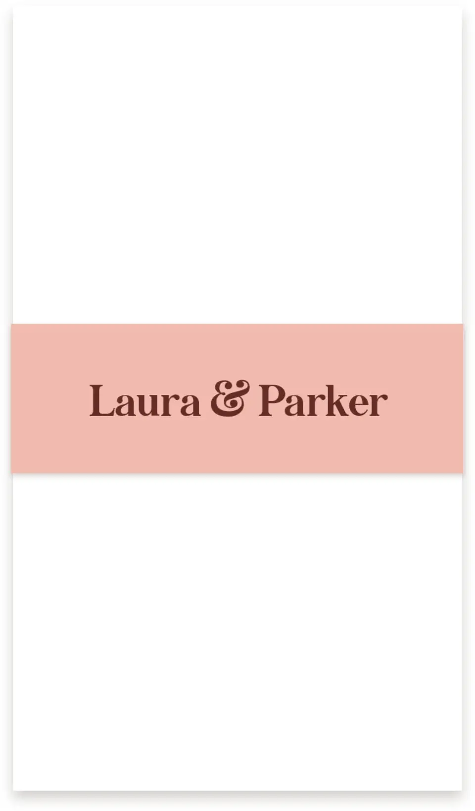 This is a 1½" x 12" Vellum Band called The Laura printed in full color