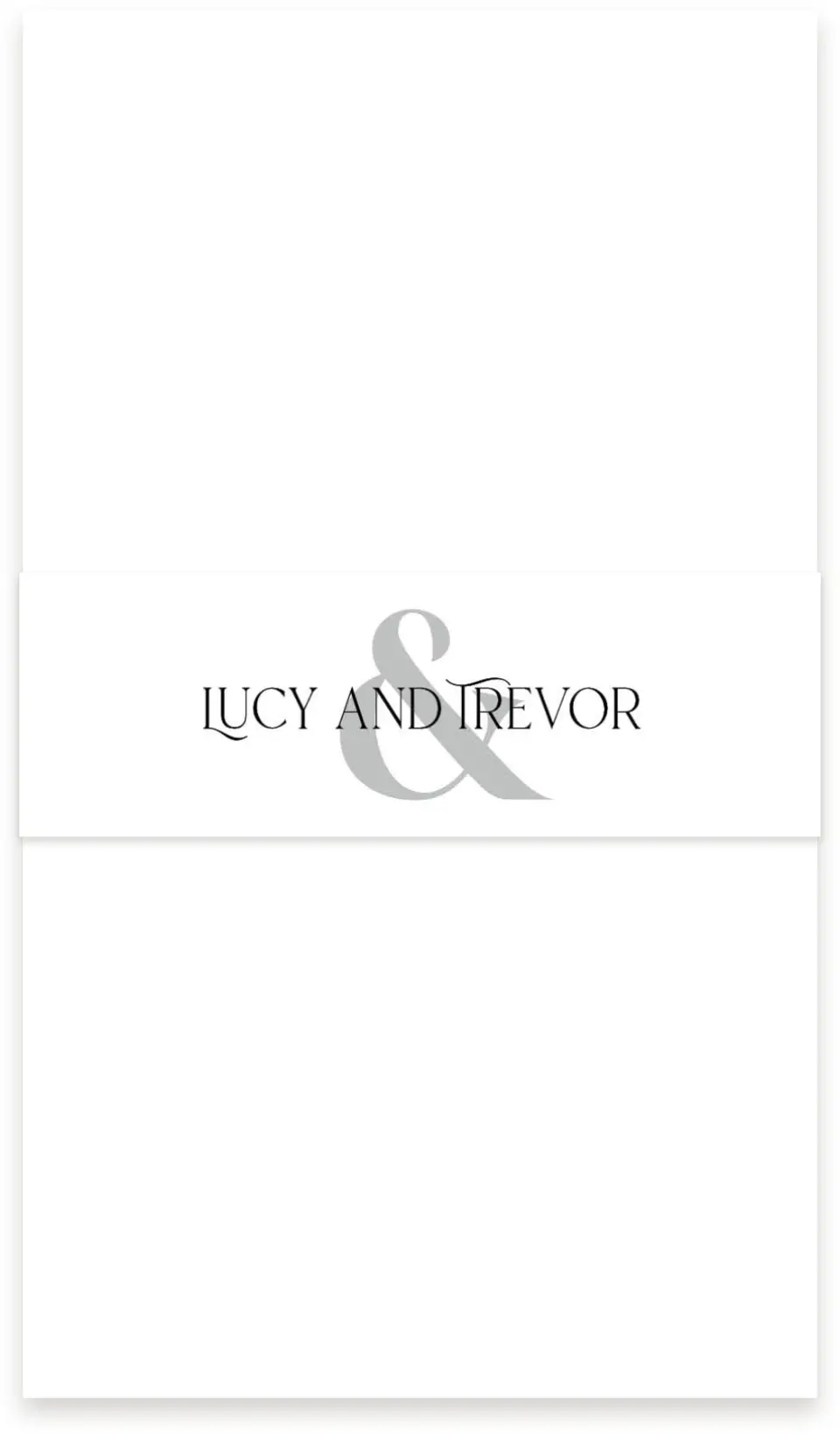 This is a 1½" x 12" Vellum Band called The Lucy printed in full color