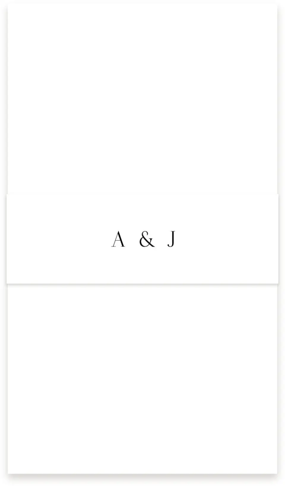 This is a 1½" x 12" Vellum Band called Simple Signature printed in full color