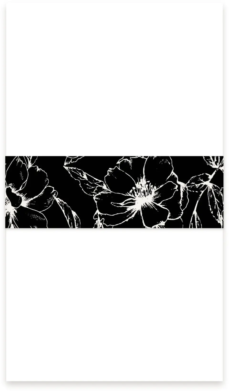 This is a 1½" x 12" Vellum Band called The Christina printed in full color